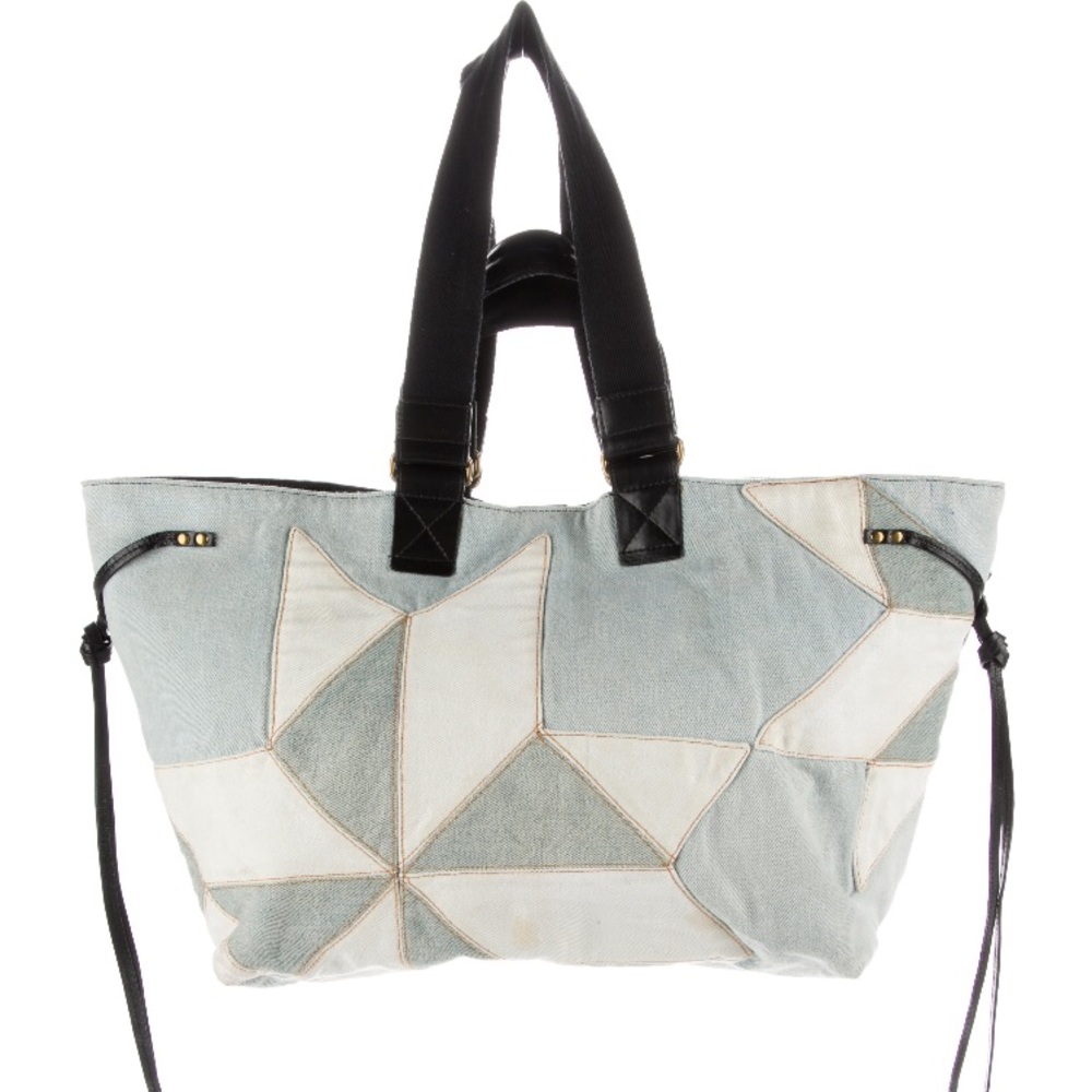 Isabel Marant Etoile‎ “Lea” Geometric Pattern Jean denim tote bag - Picture 7 of 7